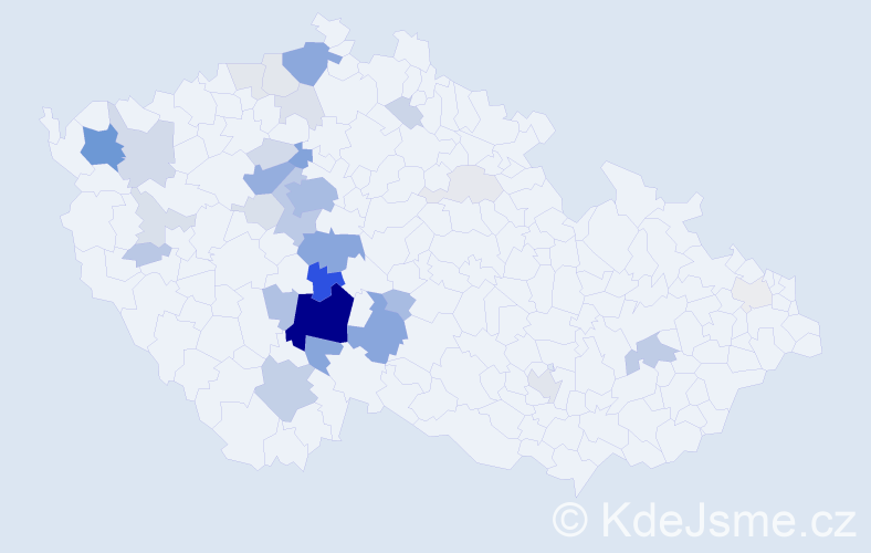 Příjmení: 'Sekalová', počet výskytů 136 v celé ČR