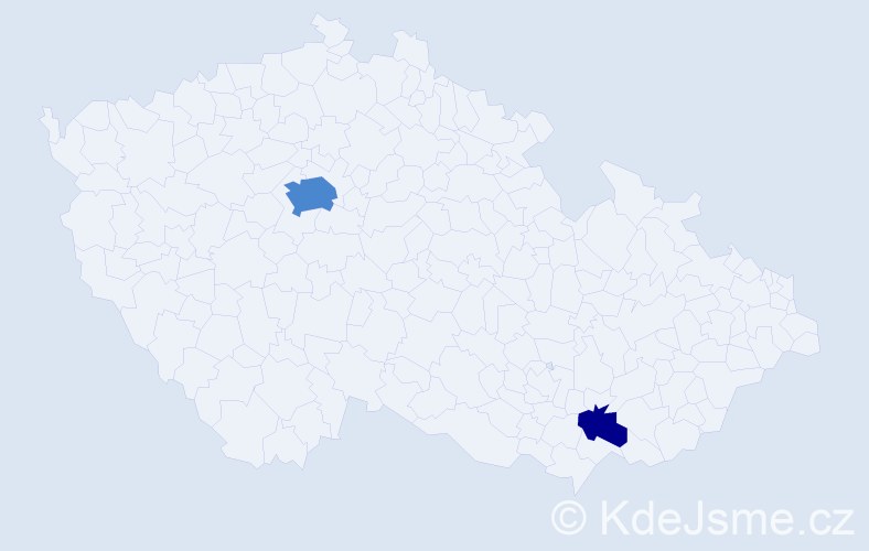 Příjmení: 'Fľaková', počet výskytů 4 v celé ČR