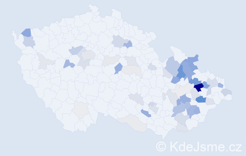 Příjmení: 'Strnadelová', počet výskytů 171 v celé ČR