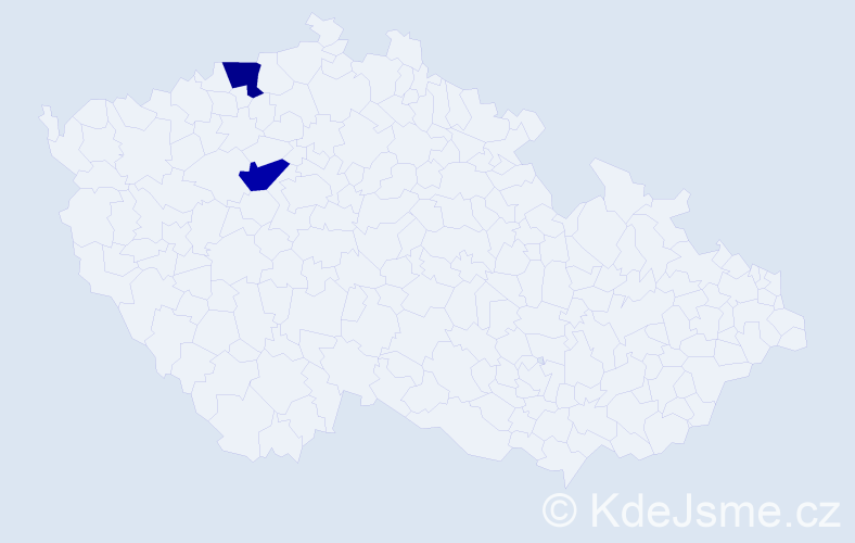 Příjmení: 'Helmbold', počet výskytů 2 v celé ČR