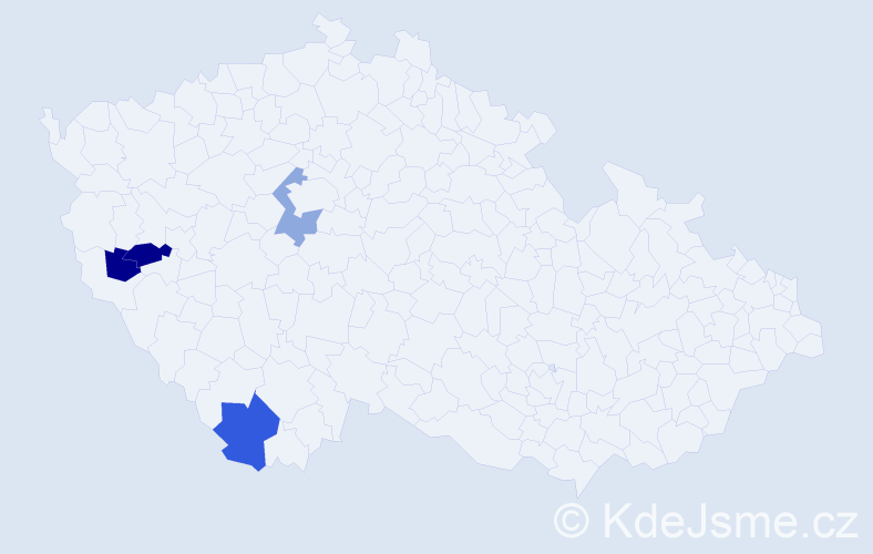 Příjmení: 'Schötterl', počet výskytů 14 v celé ČR