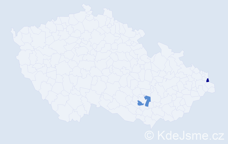 Příjmení: 'Vitikáč', počet výskytů 2 v celé ČR