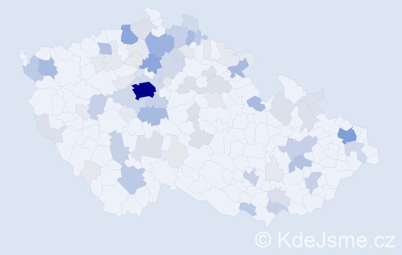 Příjmení: 'Bergmann', počet výskytů 251 v celé ČR