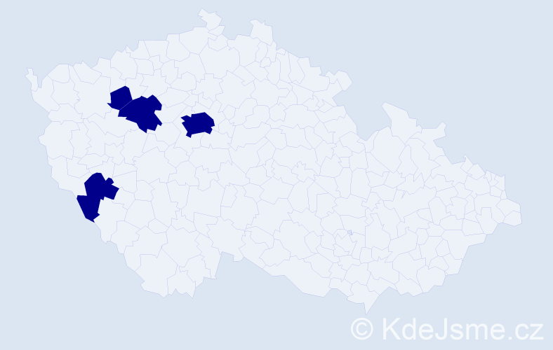 Příjmení: 'Vinškovská', počet výskytů 4 v celé ČR
