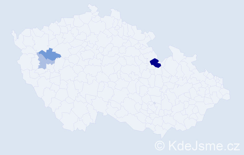 Příjmení: 'Gergöová', počet výskytů 6 v celé ČR