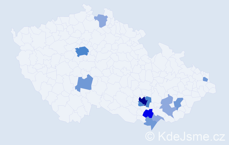 Příjmení: 'Sycha', počet výskytů 29 v celé ČR