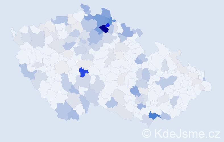 Příjmení: 'Lamač', počet výskytů 486 v celé ČR