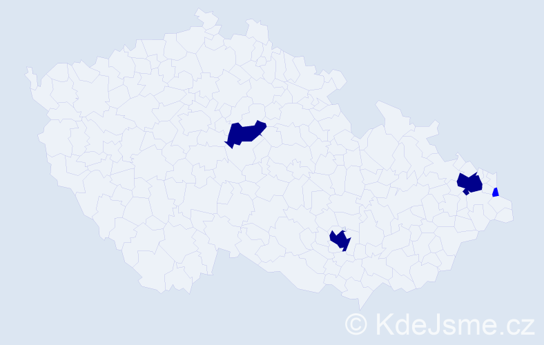 Příjmení: 'Banasinská', počet výskytů 11 v celé ČR
