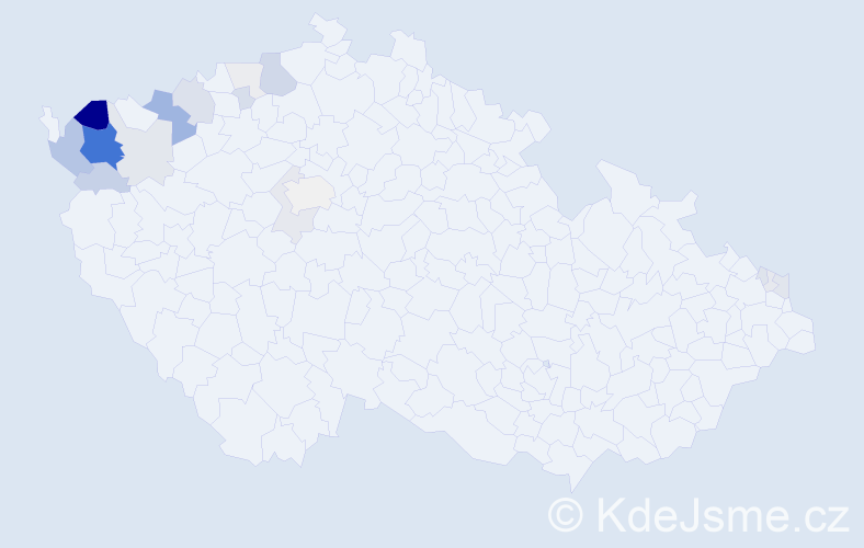 Příjmení: 'Slepčik', počet výskytů 84 v celé ČR