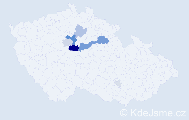 Příjmení: 'Selixová', počet výskytů 19 v celé ČR