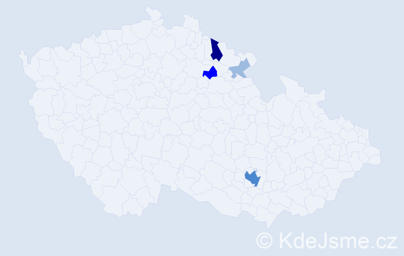Příjmení: 'Leplt', počet výskytů 10 v celé ČR