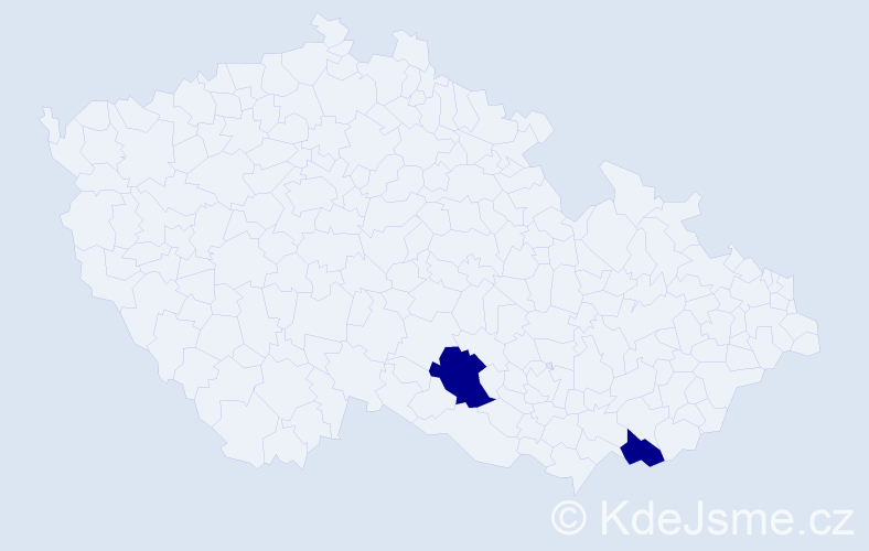 Příjmení: 'Kohlstrom', počet výskytů 6 v celé ČR