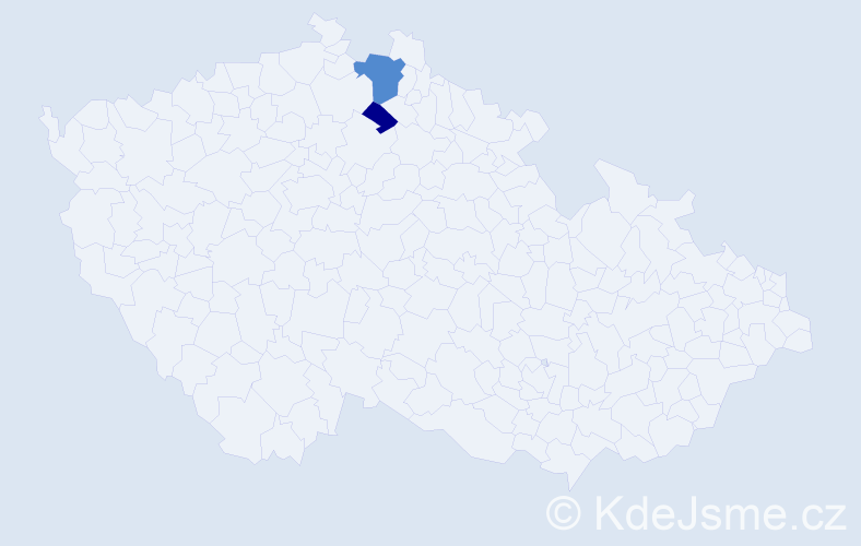 Příjmení: 'Saibová', počet výskytů 4 v celé ČR
