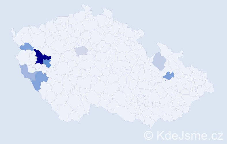 Příjmení: 'Eksteinová', počet výskytů 29 v celé ČR