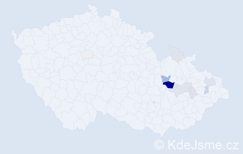 Příjmení: 'Maksantová', počet výskytů 33 v celé ČR