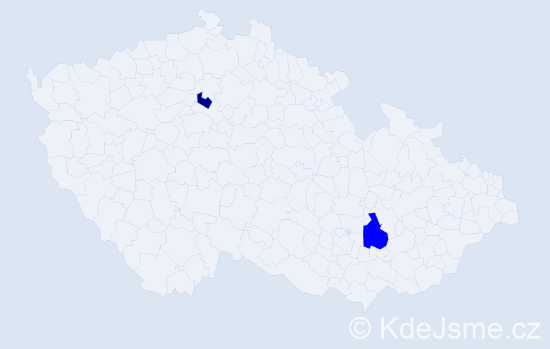 Příjmení: 'Kušmider', počet výskytů 3 v celé ČR