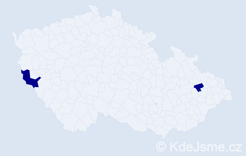 Příjmení: 'Scharmer', počet výskytů 2 v celé ČR