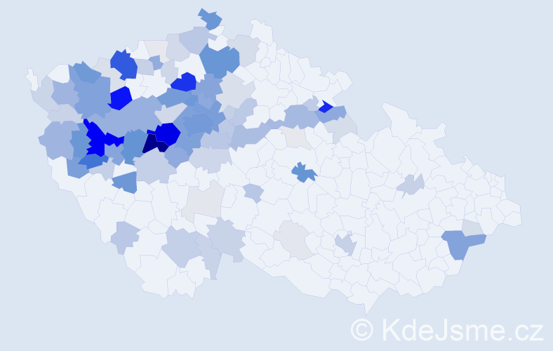 Příjmení: 'Rottová', počet výskytů 431 v celé ČR