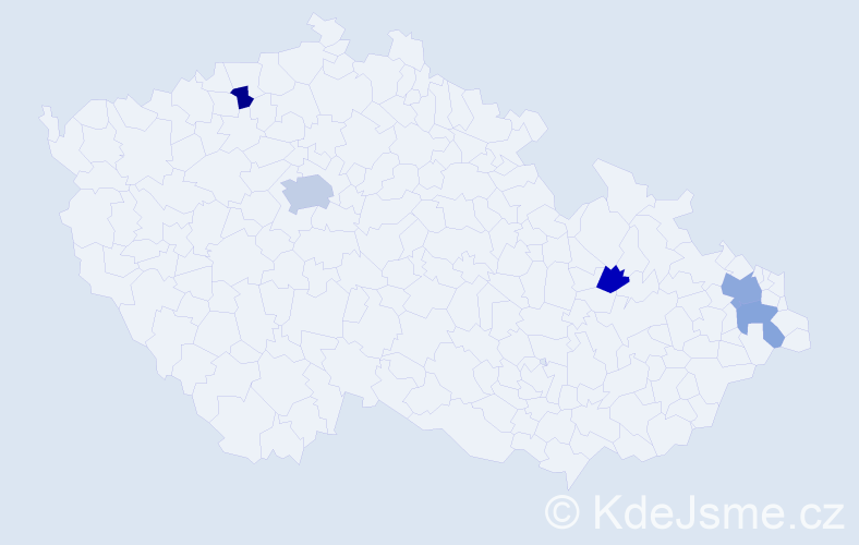 Příjmení: 'Lombardo', počet výskytů 8 v celé ČR