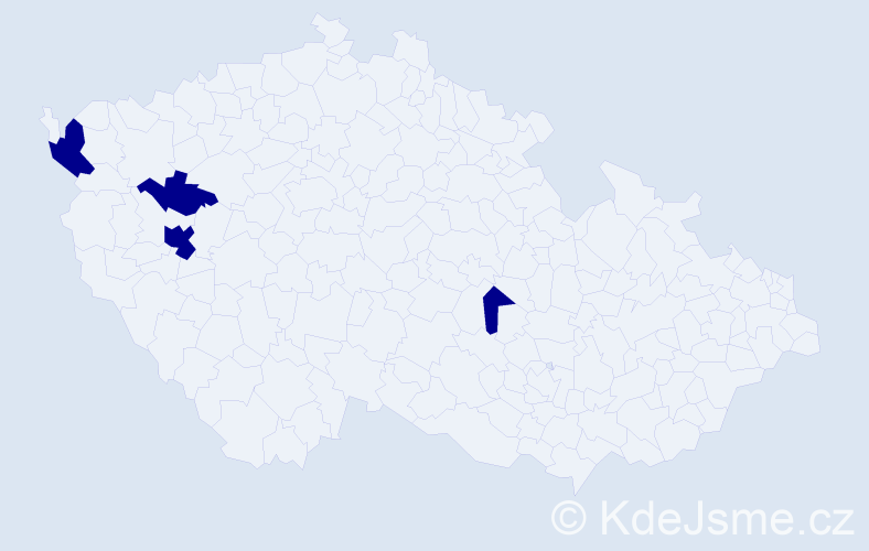Příjmení: 'Medzihradská', počet výskytů 4 v celé ČR