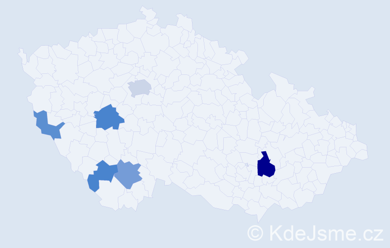 Příjmení: 'Dzurenda', počet výskytů 12 v celé ČR