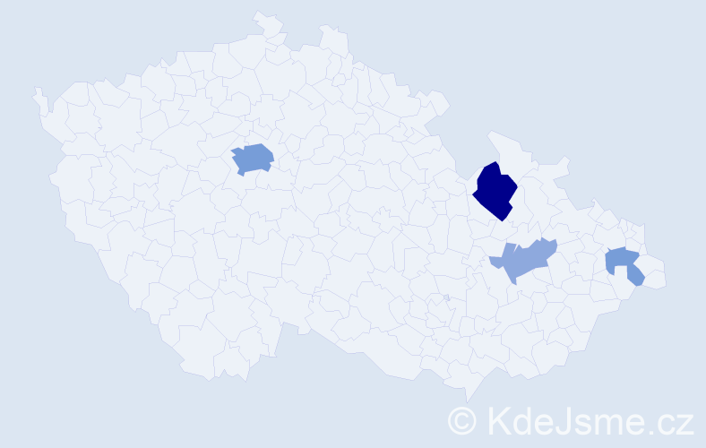 Příjmení: 'Cakirpaloglu', počet výskytů 18 v celé ČR