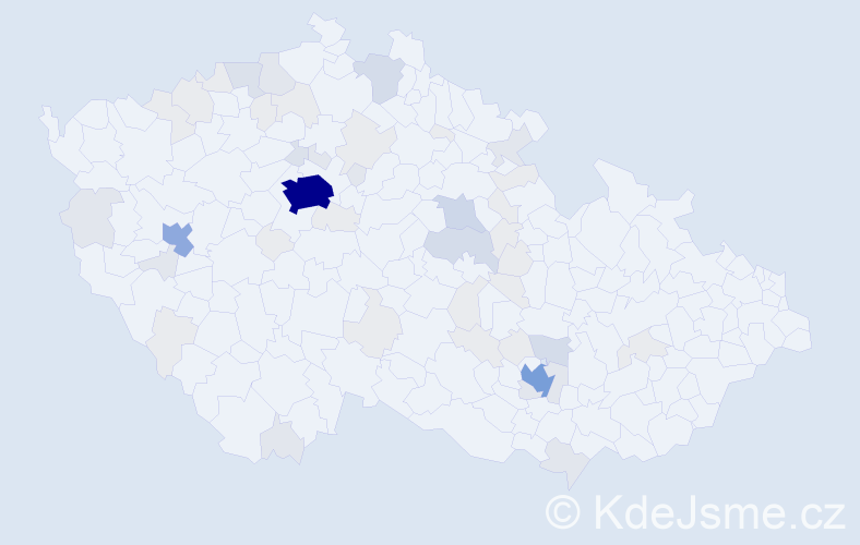Příjmení: 'Tkachuk', počet výskytů 167 v celé ČR