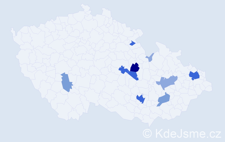 Příjmení: 'Knettig', počet výskytů 33 v celé ČR