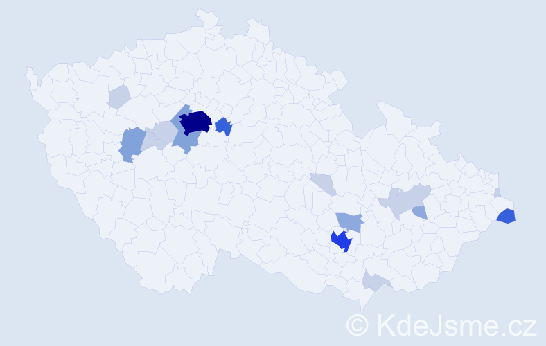 Příjmení: 'Friedmann', počet výskytů 51 v celé ČR