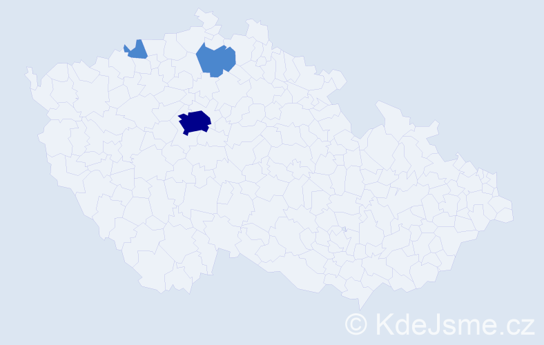 Příjmení: 'Freitas', počet výskytů 5 v celé ČR