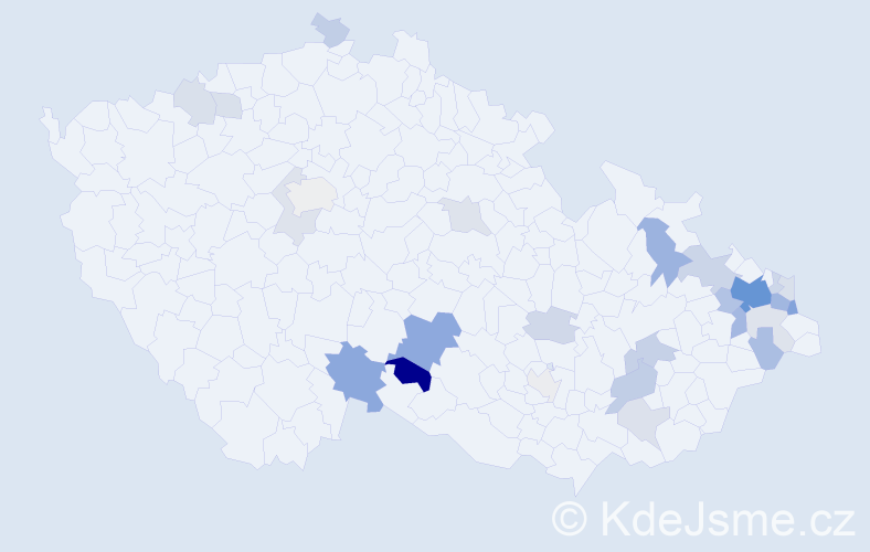 Příjmení: 'Neuwirt', počet výskytů 66 v celé ČR