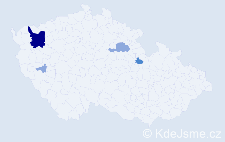 Příjmení: 'Gabalcová', počet výskytů 9 v celé ČR