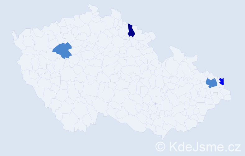 Příjmení: 'Sporyschová', počet výskytů 7 v celé ČR