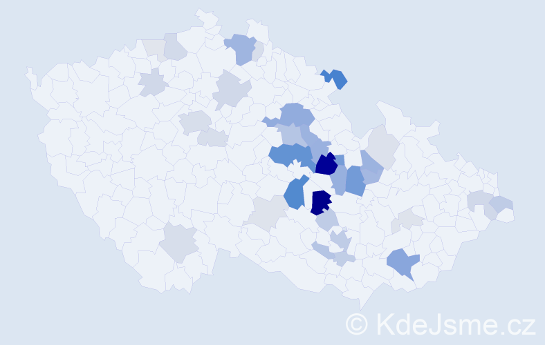 Příjmení: 'Sádecký', počet výskytů 112 v celé ČR