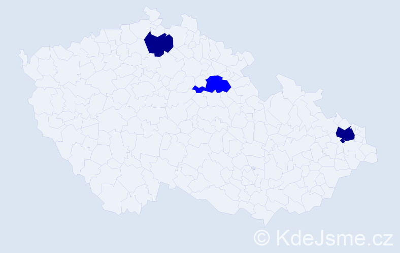 Příjmení: 'Eštočáková', počet výskytů 8 v celé ČR
