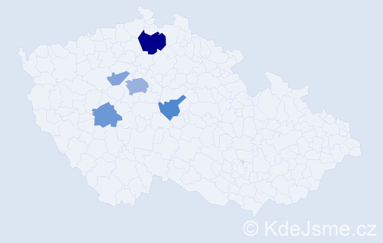 Příjmení: 'Arnstein', počet výskytů 11 v celé ČR