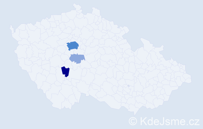 Příjmení: 'Hinton', počet výskytů 8 v celé ČR
