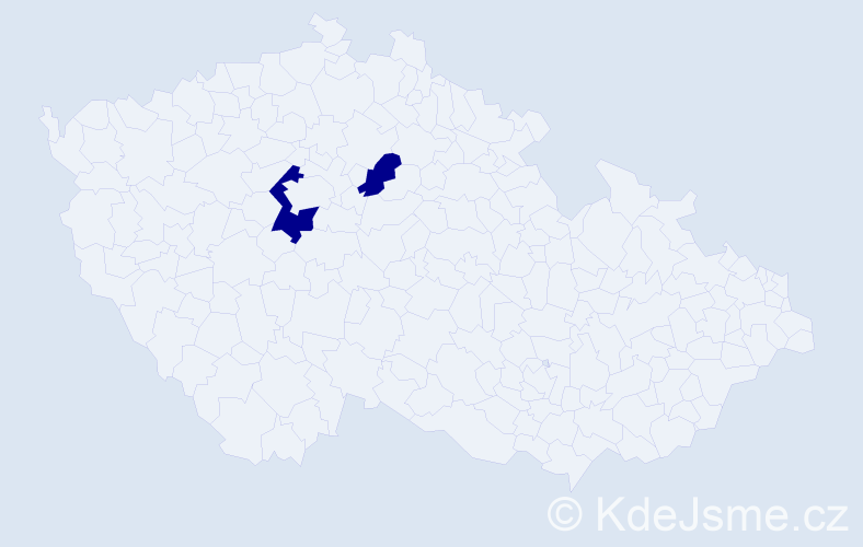 Příjmení: 'Bibko', počet výskytů 2 v celé ČR
