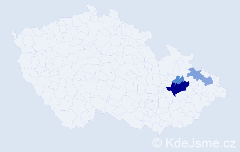 Příjmení: 'Drešl', počet výskytů 17 v celé ČR