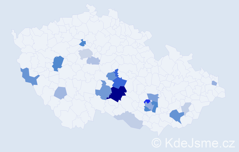 Příjmení: 'Michelfeit', počet výskytů 56 v celé ČR