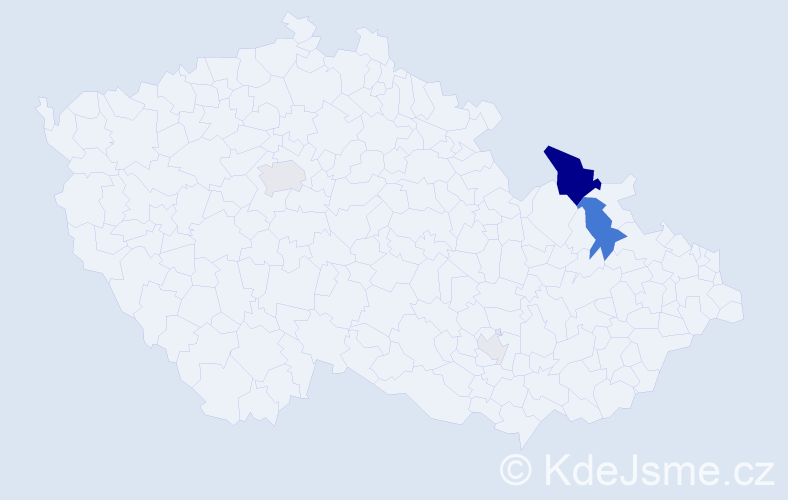 Příjmení: 'Černatovič', počet výskytů 16 v celé ČR