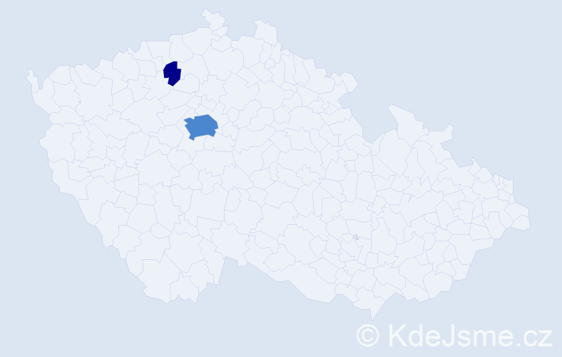 Příjmení: 'Mbengue', počet výskytů 4 v celé ČR