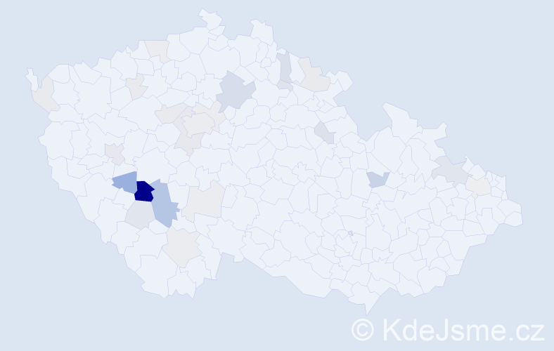 Příjmení: 'Flanderová', počet výskytů 110 v celé ČR