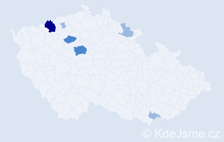 Příjmení: 'Freisinger', počet výskytů 11 v celé ČR