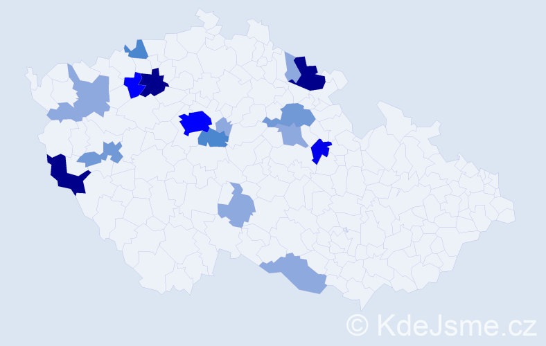 Příjmení: 'Strasser', počet výskytů 50 v celé ČR