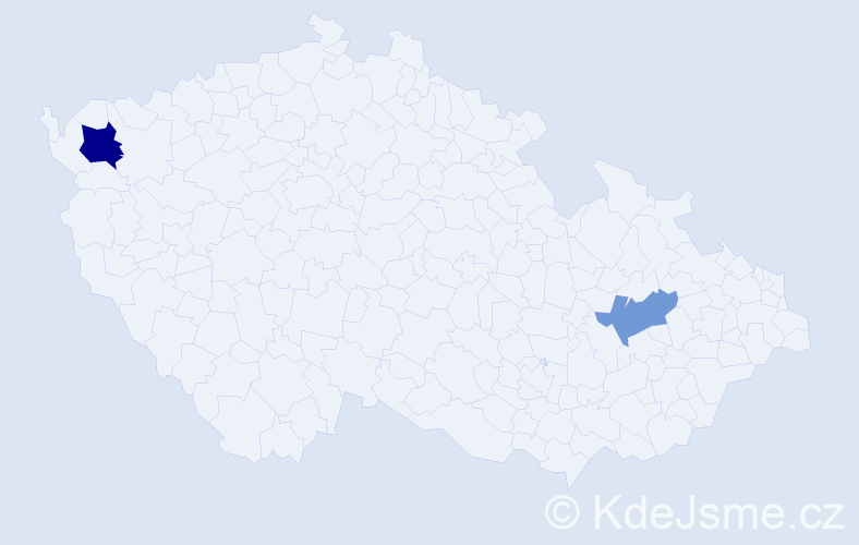 Příjmení: 'Peutlschmid', počet výskytů 8 v celé ČR