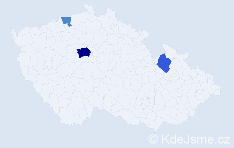 Příjmení: 'Bernau', počet výskytů 10 v celé ČR
