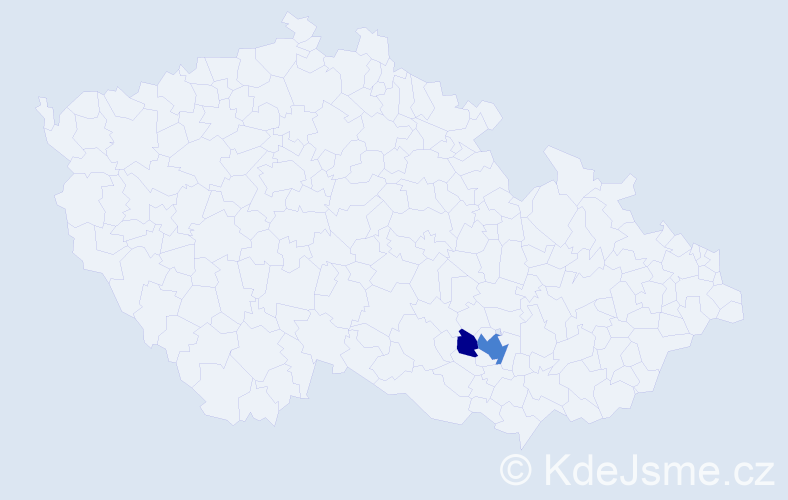 Příjmení: 'Gyulzadyan', počet výskytů 6 v celé ČR