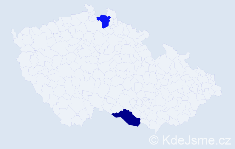 Příjmení: 'Glasr', počet výskytů 4 v celé ČR