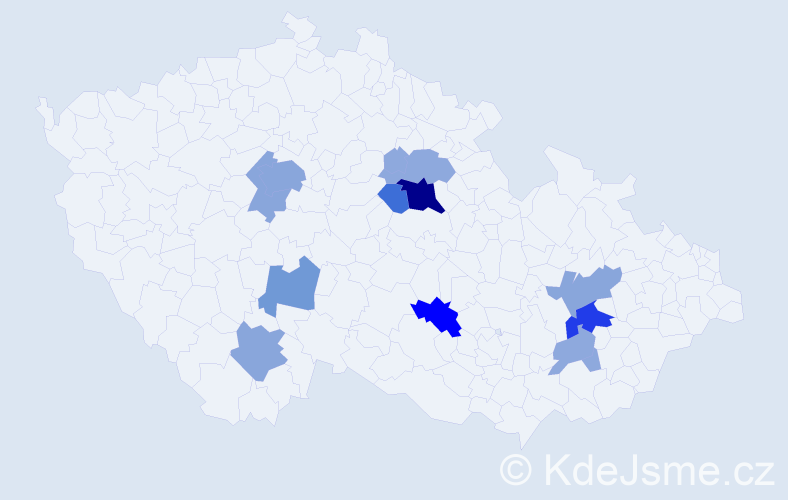 Příjmení: 'Bibrová', počet výskytů 42 v celé ČR